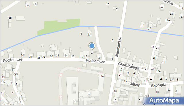 Miechów, Podzamcze, 4, mapa Miechów