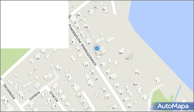 Międzychód, Powstańców Wielkopolskich, 31, mapa Międzychód