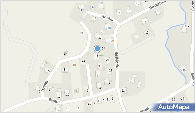 Międzyświeć, Porzeczkowa, 8, mapa Międzyświeć