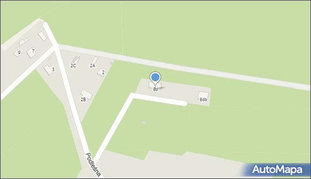 Mielec, Podleśna, 8d, mapa Mielca