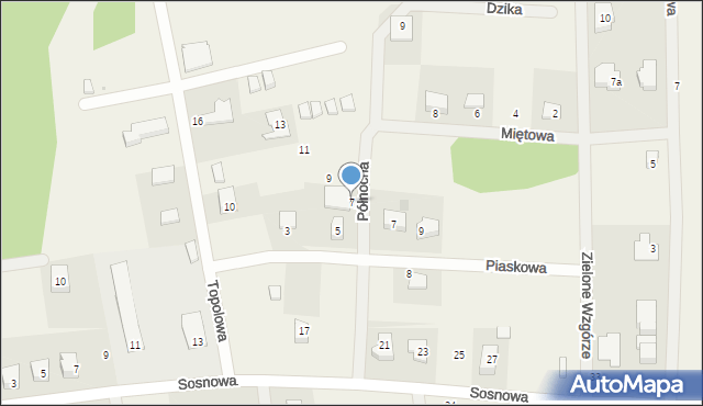 Mieroszyno, Północna, 7, mapa Mieroszyno