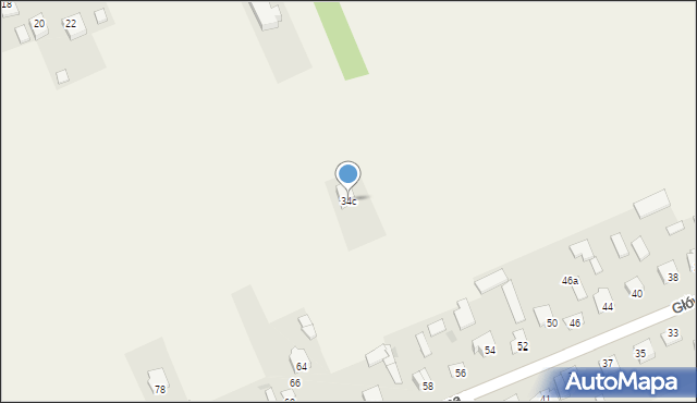 Miętne, Polna, 34c, mapa Miętne