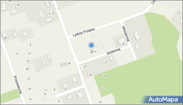 Mikołeska, Podleśna, 24, mapa Mikołeska