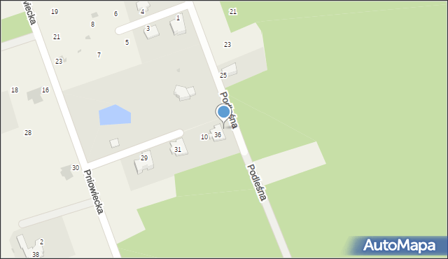 Mikołeska, Podleśna, 8, mapa Mikołeska