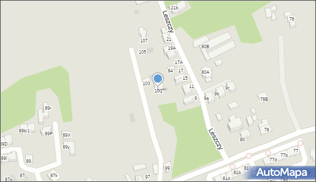 Mikołów, Podleska, 101, mapa Mikołów