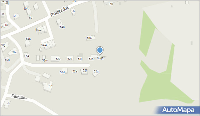 Mikołów, Podleska, 52ga, mapa Mikołów