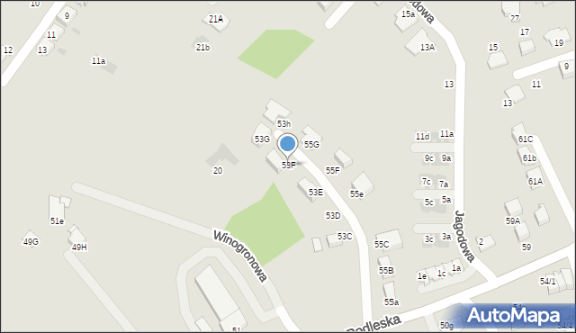 Mikołów, Podleska, 53F, mapa Mikołów