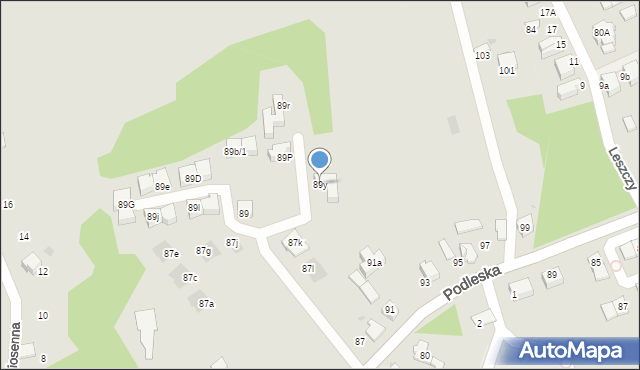 Mikołów, Podleska, 89y, mapa Mikołów