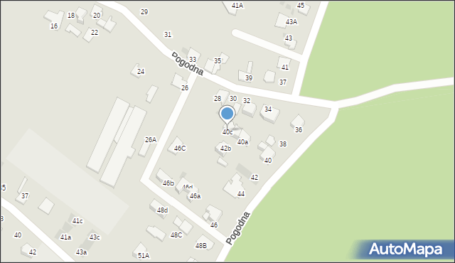 Mikołów, Pogodna, 40c, mapa Mikołów