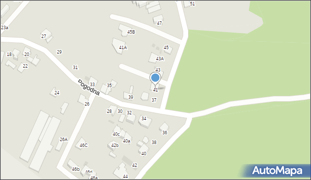 Mikołów, Pogodna, 41, mapa Mikołów