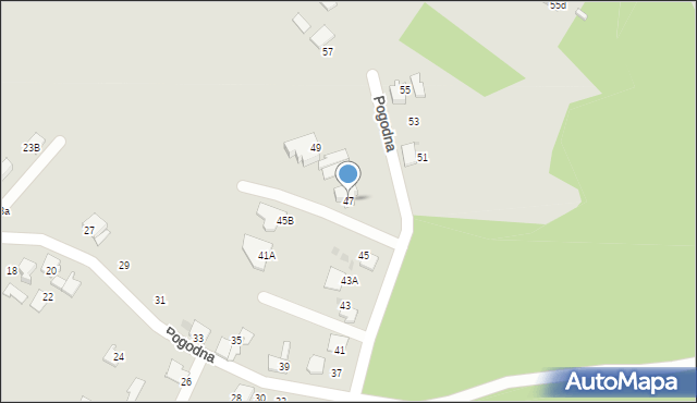 Mikołów, Pogodna, 47, mapa Mikołów