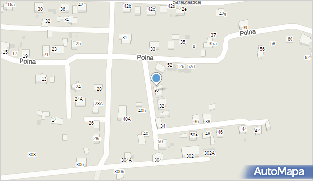 Mikołów, Polna, 30, mapa Mikołów