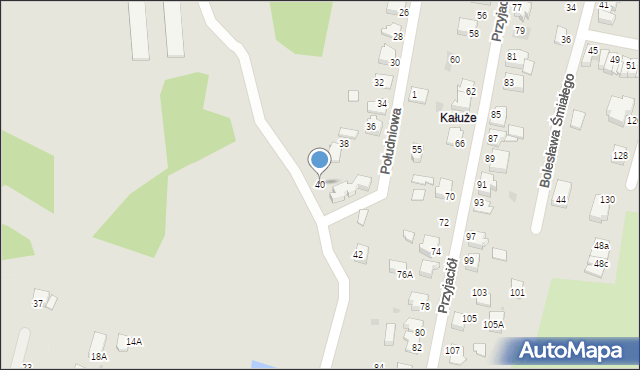 Mikołów, Południowa, 40, mapa Mikołów