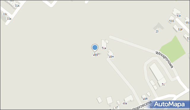 Mikołów, Poprzeczna, 49G, mapa Mikołów