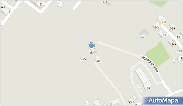 Mikołów, Poprzeczna, 51e, mapa Mikołów