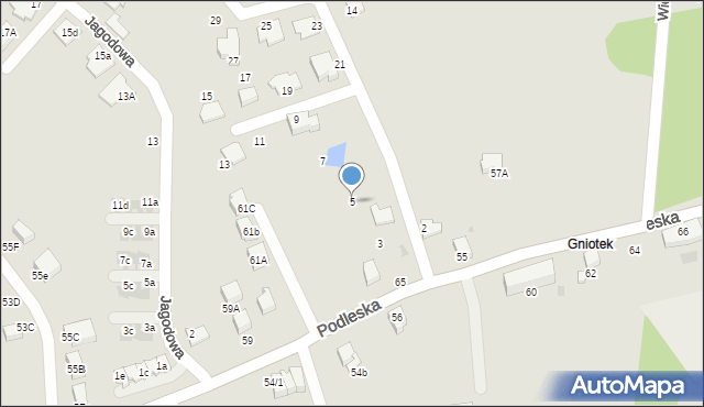 Mikołów, Poziomkowa, 5, mapa Mikołów