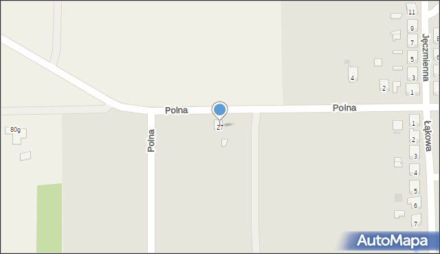Mikstat, Polna, 27, mapa Mikstat