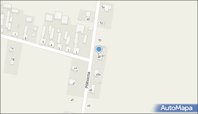 Milejów, Północna, 48, mapa Milejów