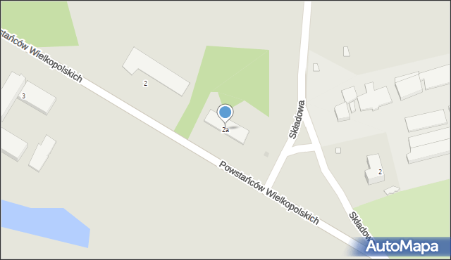 Milicz, Powstańców Wielkopolskich, 2a, mapa Milicz