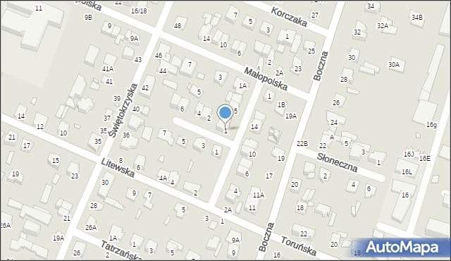 Mińsk Mazowiecki, Pomorska, 1, mapa Mińsk Mazowiecki