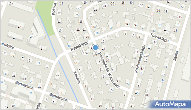 Mińsk Mazowiecki, Powstańców Warszawy, 15, mapa Mińsk Mazowiecki