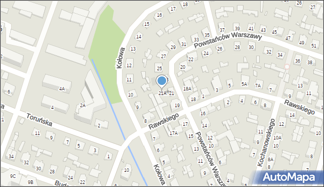 Mińsk Mazowiecki, Powstańców Warszawy, 21A, mapa Mińsk Mazowiecki