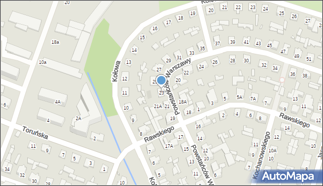Mińsk Mazowiecki, Powstańców Warszawy, 23, mapa Mińsk Mazowiecki