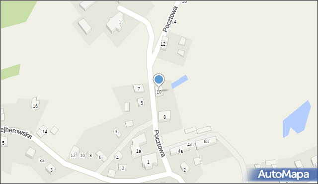 Mirachowo, Pocztowa, 10, mapa Mirachowo