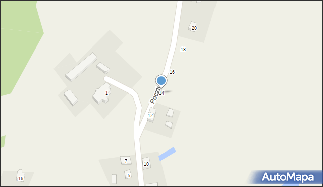 Mirachowo, Pocztowa, 14, mapa Mirachowo