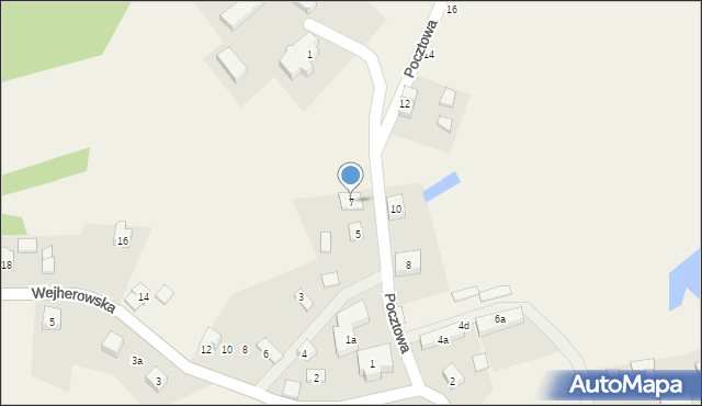 Mirachowo, Pocztowa, 7, mapa Mirachowo