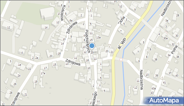 Mirsk, Podchorążych, 23, mapa Mirsk