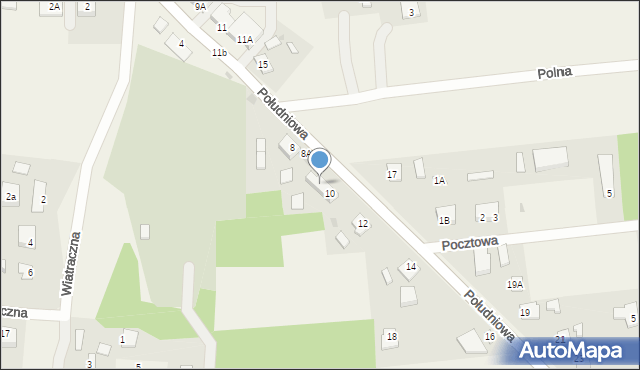 Miszewo Murowane, Południowa, 10/1, mapa Miszewo Murowane
