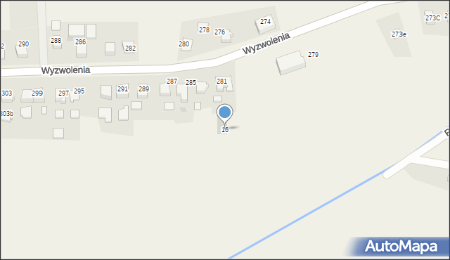 Mizerów, Potoczek, 16, mapa Mizerów