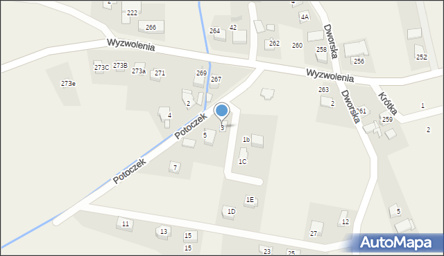 Mizerów, Potoczek, 3, mapa Mizerów