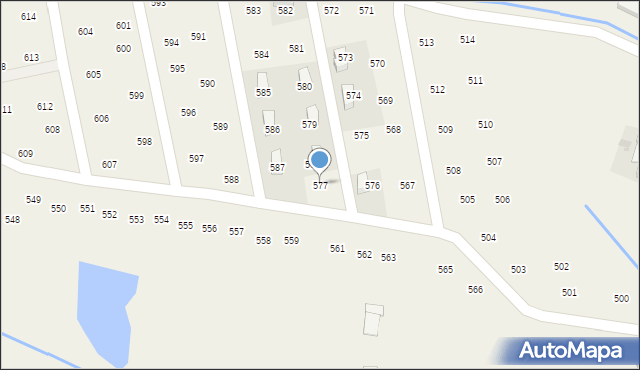 Mników, Pogodna, 258, mapa Mników