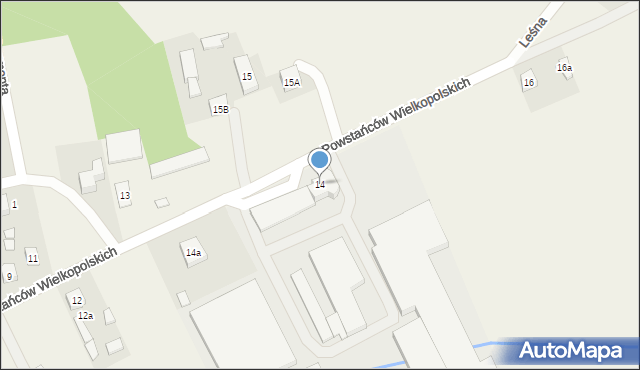 Mniszków, Powstańców Wielkopolskich, 14, mapa Mniszków