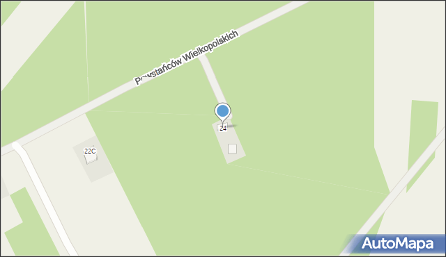 Mniszków, Powstańców Wielkopolskich, 24, mapa Mniszków