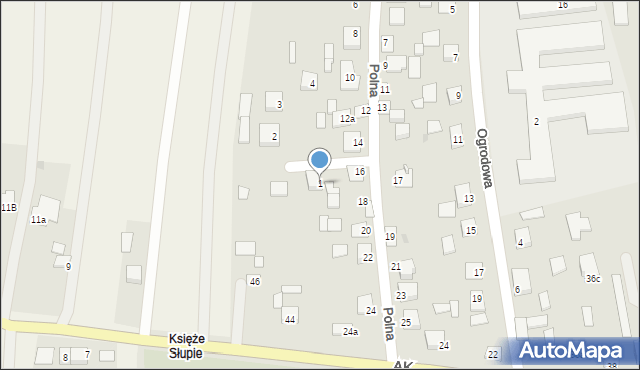 Modliborzyce, Pogodna, 1, mapa Modliborzyce