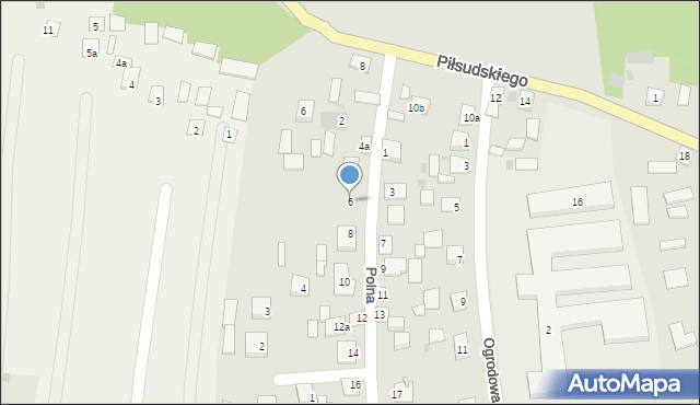 Modliborzyce, Polna, 6, mapa Modliborzyce