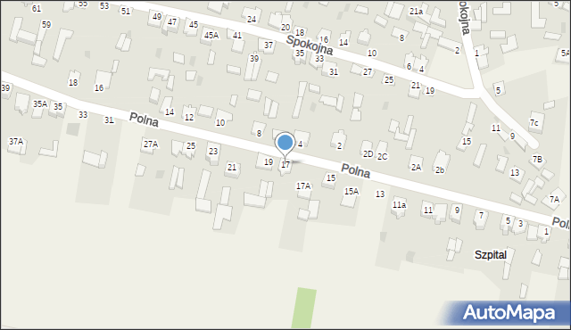 Modliszewice, Polna, 17, mapa Modliszewice