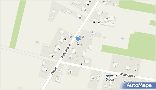 Modliszewice, Południowa, 35, mapa Modliszewice