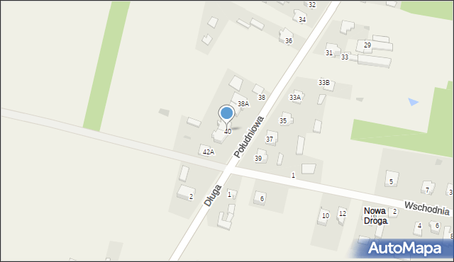 Modliszewice, Południowa, 40, mapa Modliszewice