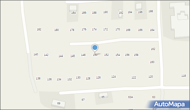 Mogilany, Podedworze, 150, mapa Mogilany