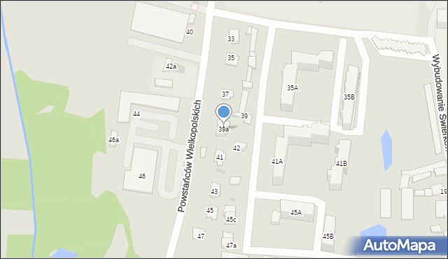 Mogilno, Powstańców Wielkopolskich, 39a, mapa Mogilno