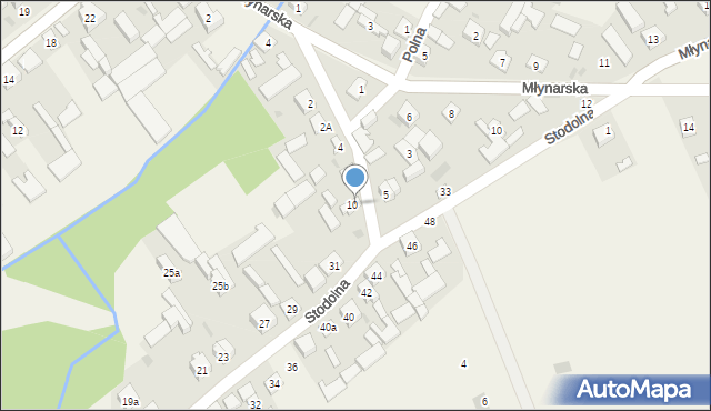 Mokobody, Poprzeczna, 8, mapa Mokobody