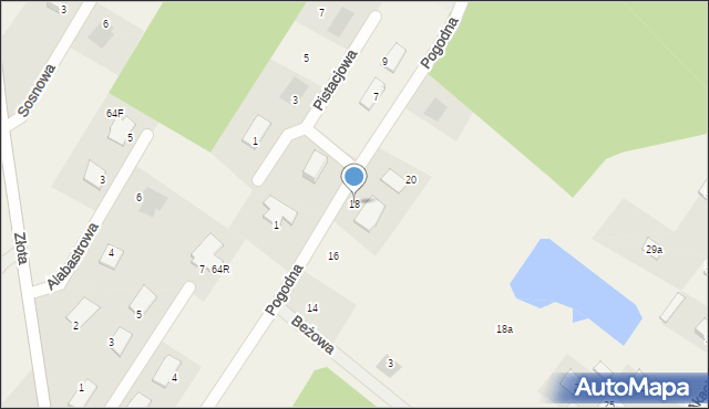 Mokre, Pogodna, 18, mapa Mokre