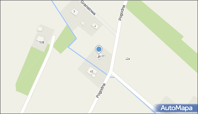 Mokre, Pogodna, 45, mapa Mokre