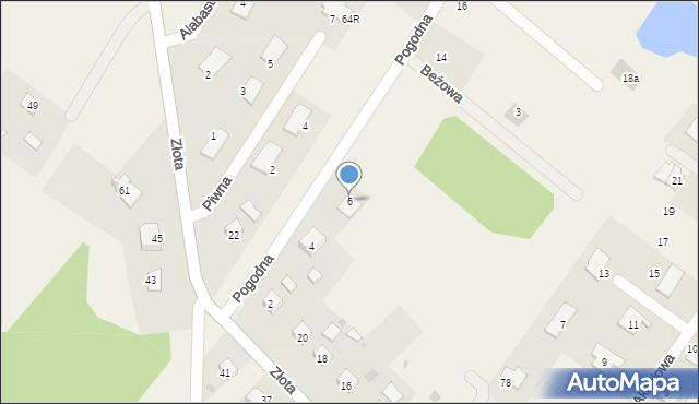 Mokre, Pogodna, 6, mapa Mokre