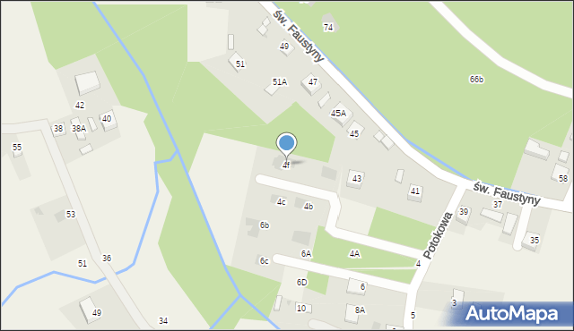 Mokrzyska, Potokowa, 4f, mapa Mokrzyska