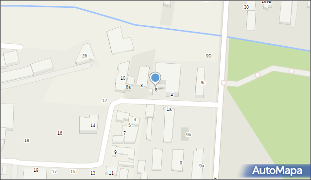 Mościska, Postępu, 6, mapa Mościska